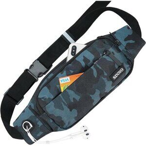 Large Crossbody Fanny Pack for Women Men Belt Bag With 4-Zipper Pockets